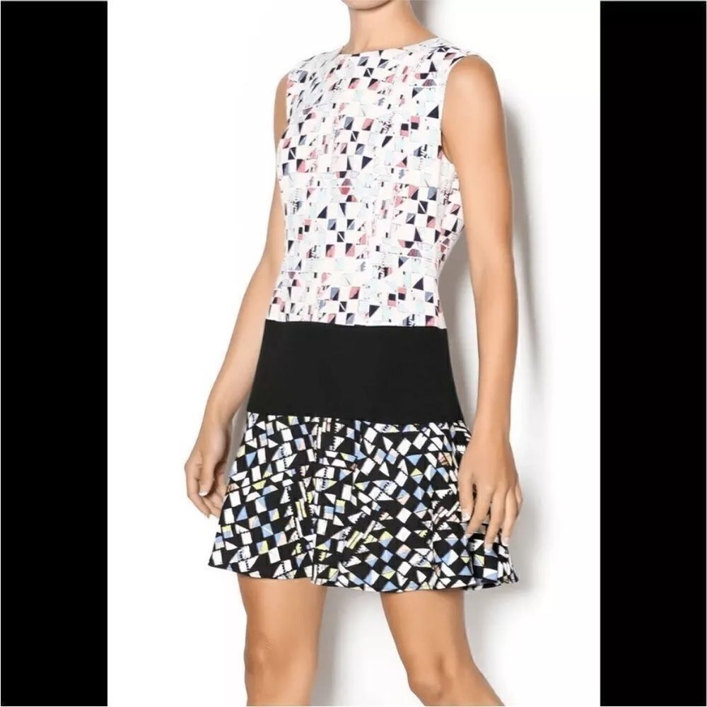 BCBGMAXAZRIA Lillian Mini Dress Sleeveless Multicolored Size 2